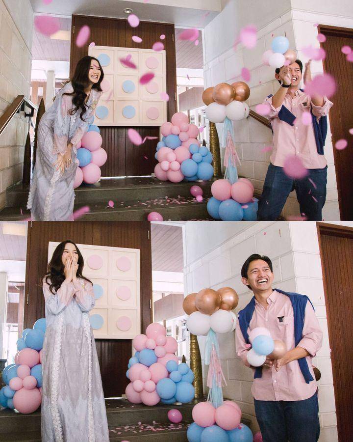 Dekorasi gender reveal Sabrina Anggraini Istri Belva Devara (instagram.com/sabrinaanggraini)