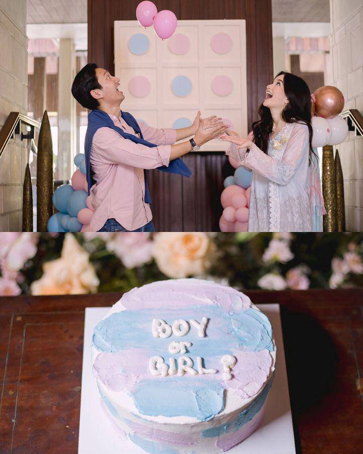 Dekorasi gender reveal Sabrina Anggraini Istri Belva Devara (instagram.com/sabrinaanggraini)