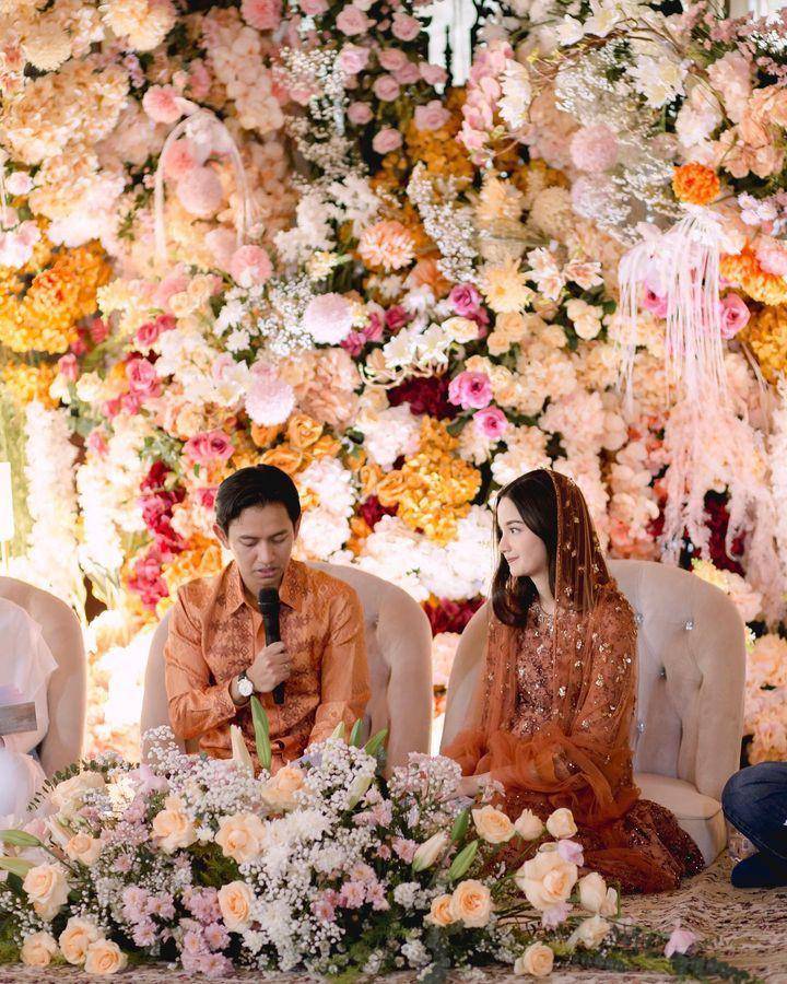 Dekorasi pengajian 4 bulanan Sabrina Anggraini Istri Belva Devara (instagram.com/sabrinaanggraini)