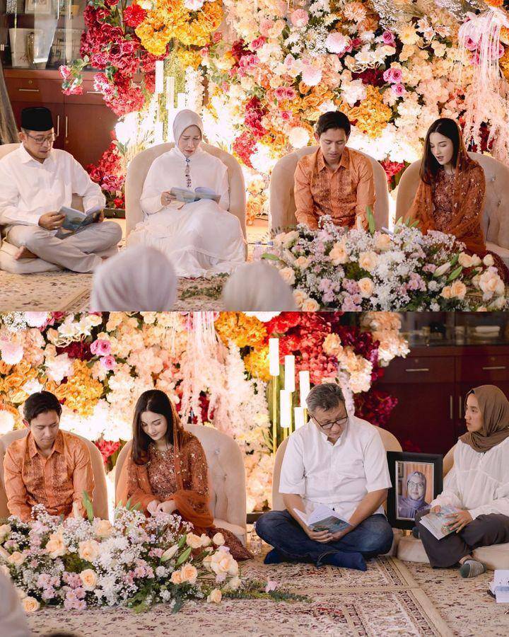 busana dan makeup pengajian 4 bulanan Sabrina Anggraini (instagram.com/sabrinaanggraini)