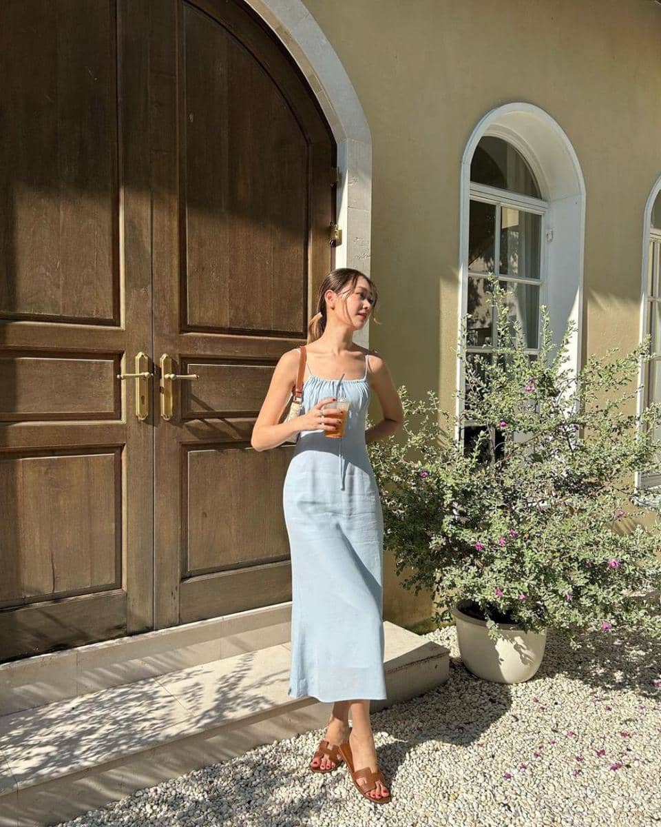 ide sleeveless outfit ala Neen Suwanamas (instagram.com/neenneeen)