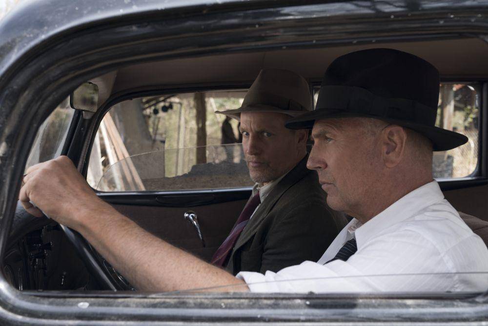 Kevin Costner dan Woody Harrelson dalam film The Highwaymen (dok. Netflix/The Highwaymen)