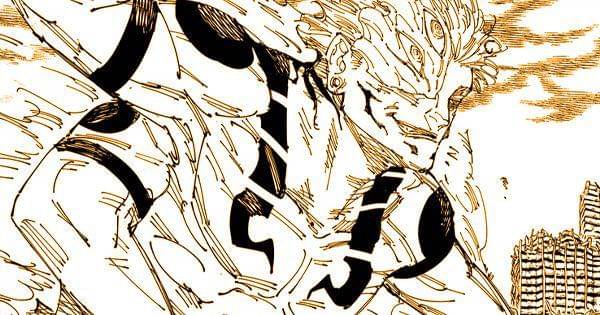 Sukuna mengeluarkan wujud aslinya ( Dok. Shueisha / Jujutsu Kaisen )