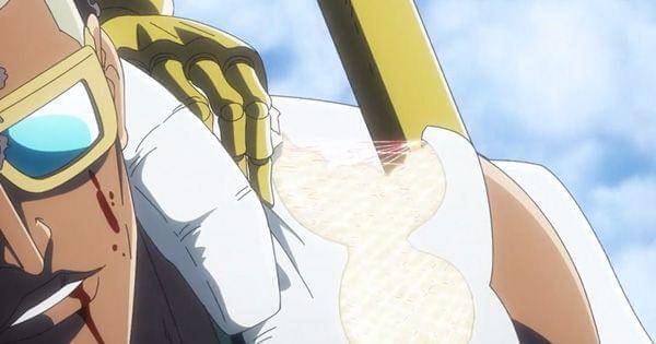 Tubuh Nimaiya ditambal oleh Shutara ( Dok. Pierrot / Bleach: Thousand-Year Blood War )