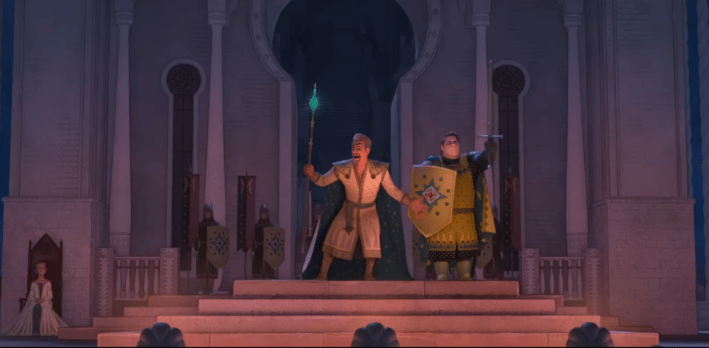 Raja memerintah rakyatnya untuk mencari Asha (dok. Walt Disney Animation Studios/ Wish)