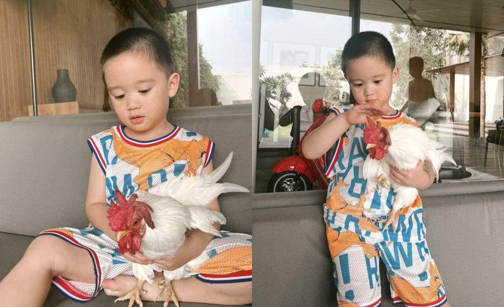 potret Athar, anak Citra Kirana yang lagi hobi pelihara ayam (Instagram.com/citraciki)