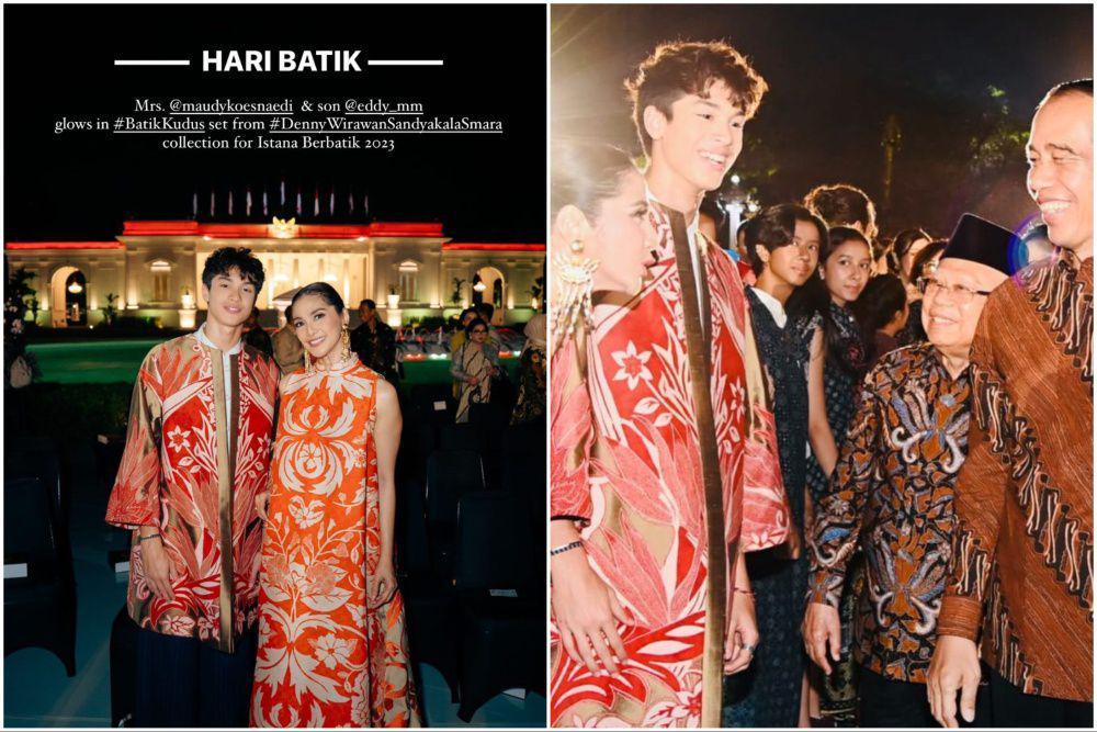 10 Potret Maudy Koesnaedi dan Anak ke Acara Istana Berbatik, Kompak!