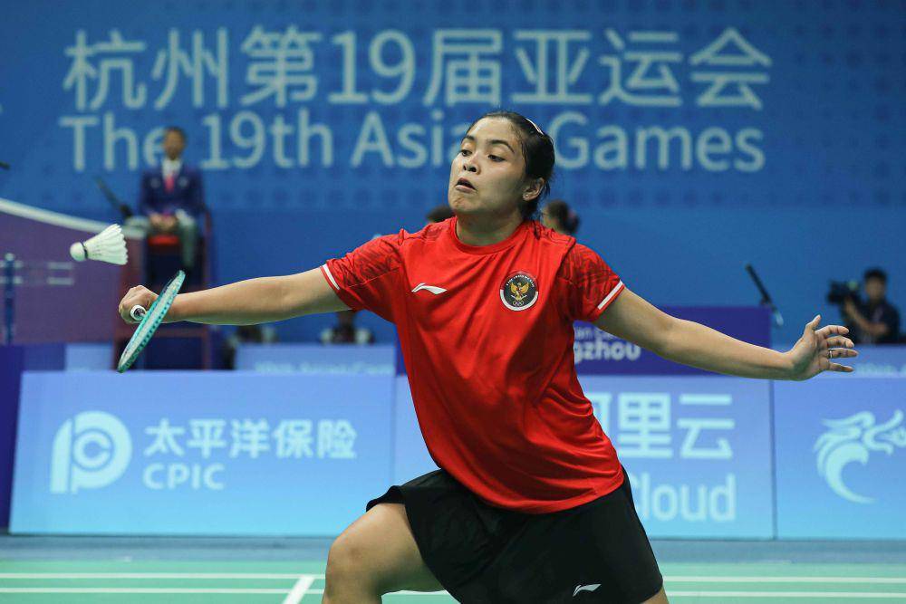 Gregoria Mariska Tunjung di nomor perorangan Asian Games 2022 Hangzhou (dok. PP PBSI)