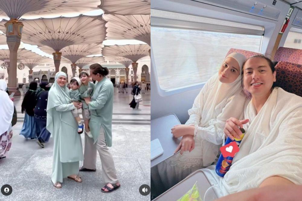 8 Momen Roger Danuarta dan Cut Meyriska Umrah Ajak Dua Anak