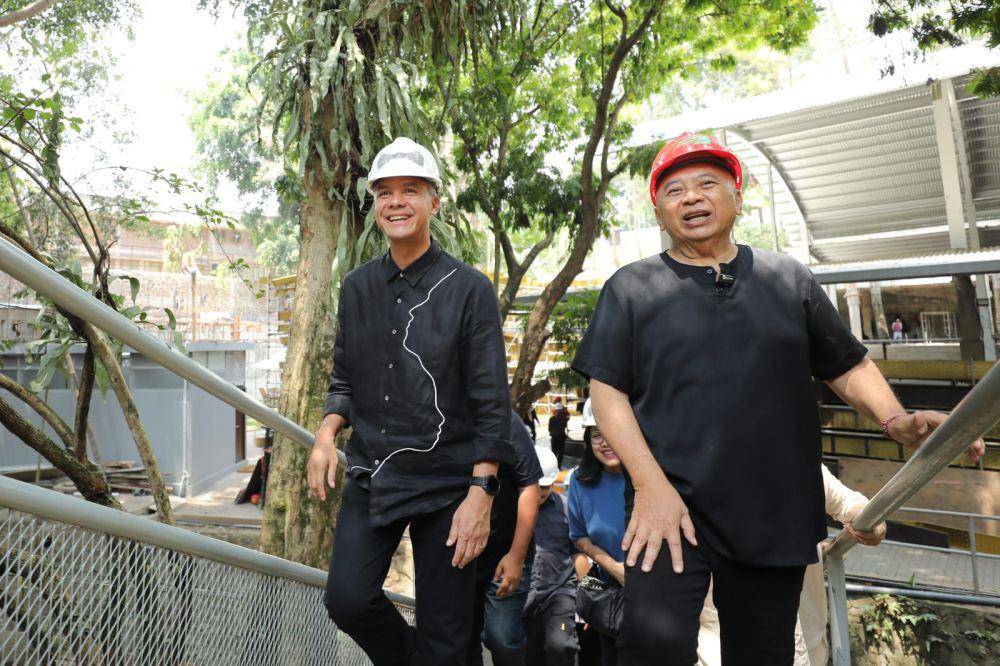 Ganjar Pranowo berkunjung ke Nyoman Nuarta Gallery di Bandung Barat, Jawa Barat, Selasa (3/10/2023) (IDN Times/Istimewa)