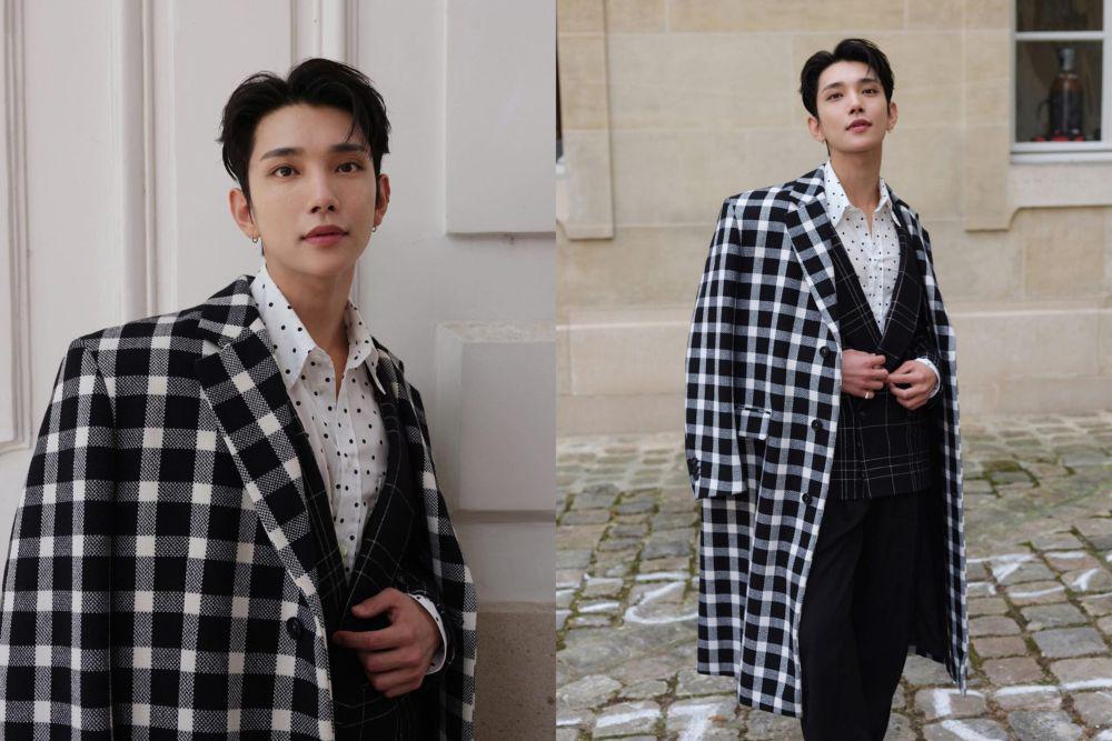7 Potret Joshua SEVENTEEN di Marni SS24, Edgy dengan Style Monokrom!