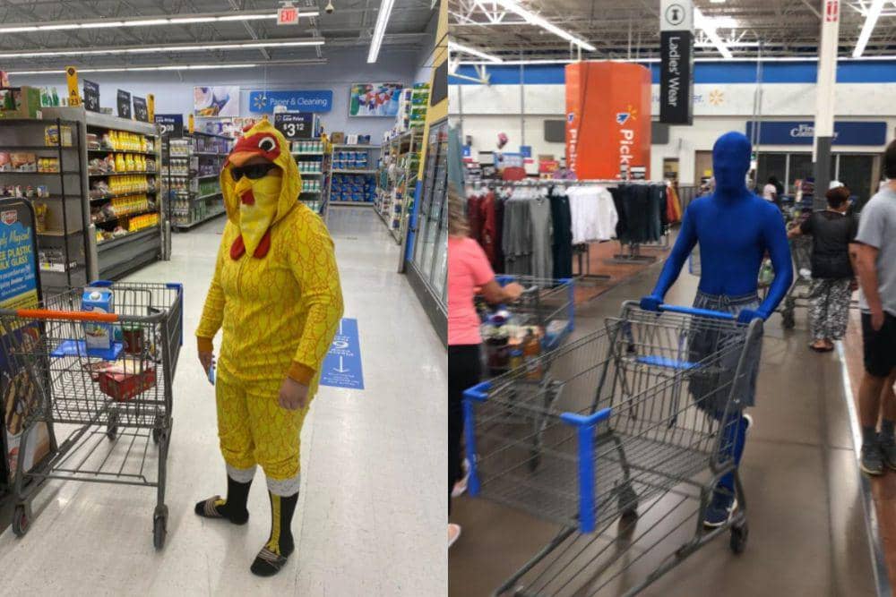 7 Potret Kocak Orang Cosplay di Swalayan, Mau Belanja Heboh Banget!