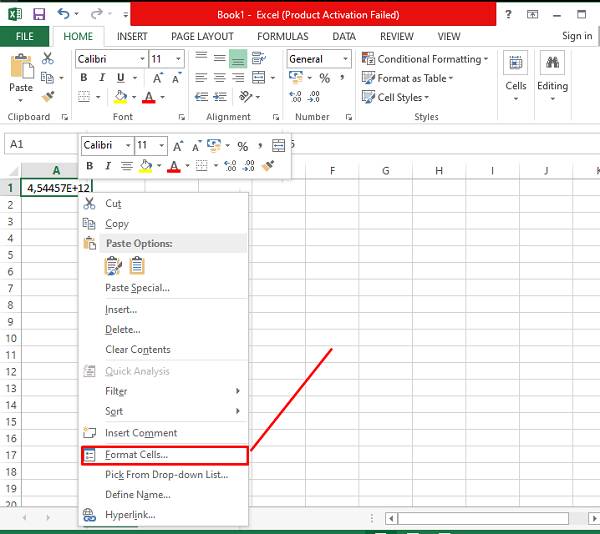 ilustrasi format cells excel (dok.pribadi/Reyvan Maulid)