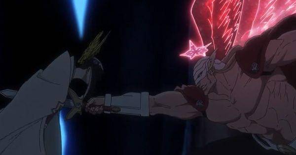 Gerard menusuk boneka Shutara ( Dok. Pierrot / Bleach: Thousand-Year Blood War )