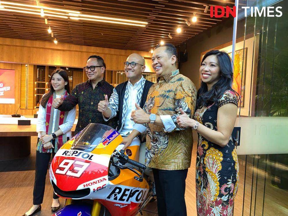 Sesi konferensi pers MotoGP 2023 di Kantor InJourney, Sarinah, Jakarta, Selasa (3/10). (dok. InJourney)