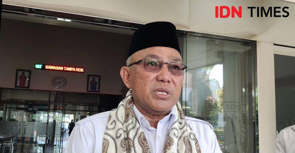 Wali Kota Depok, Mohammad Idris saat ditemui usai melaksanakan salat Istisqo di Balai Kota Depok. (IDNTimes/Dicky)