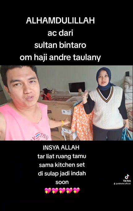 potret Aldi Taher dapat AC dari Andre Taulany (instgaram.com/alditaher.official)