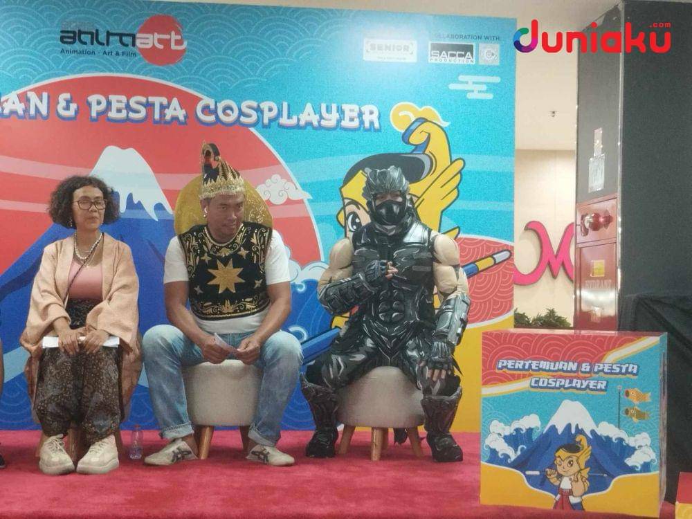 Cosplayer Mizu Otawa di press con ANIMART Indonesia 2023. (Duniaku.com/Fahrul Nurullah)