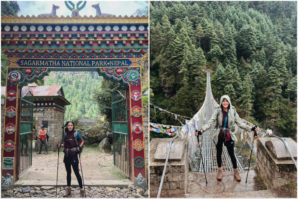 7 Potret Della Dartyan Mendaki Gunung Lobuche di Nepal, Bersemangat!