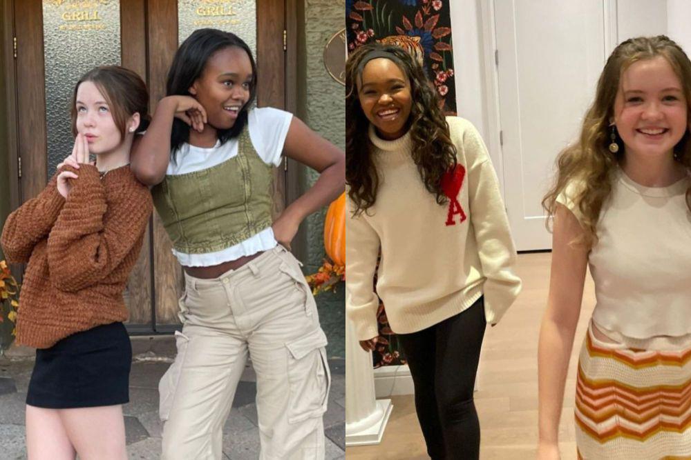 7 Potret Lucu Lidya dan Olivia di Balik Syuting The Exorcist: Believer