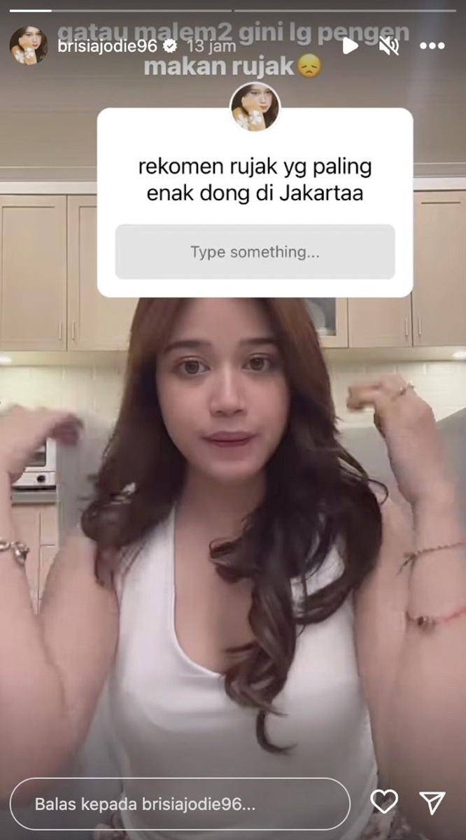 story Instagram Brisia Jodie (instagram.com/brisiajodie96)
