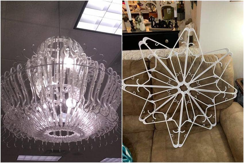 10 Modifikasi Gantungan Baju yang Bikin Takjub, Dijadikan Chandelier!