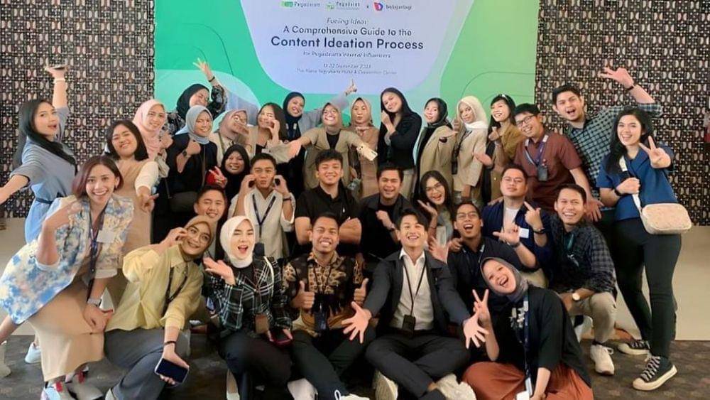 Para influencer BUMN mengikuti kegiatan workshop PT Pegadaian di Yogyakarta. (Dok. Pegadaian)