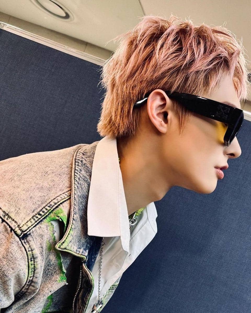 warna rambut ala Mingi ATEEZ (instagram.com/ateez_official_)