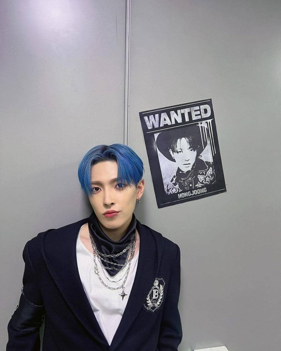 warna rambut ala Hongjoong ATEEZ (instagram.com/ateez_official_)