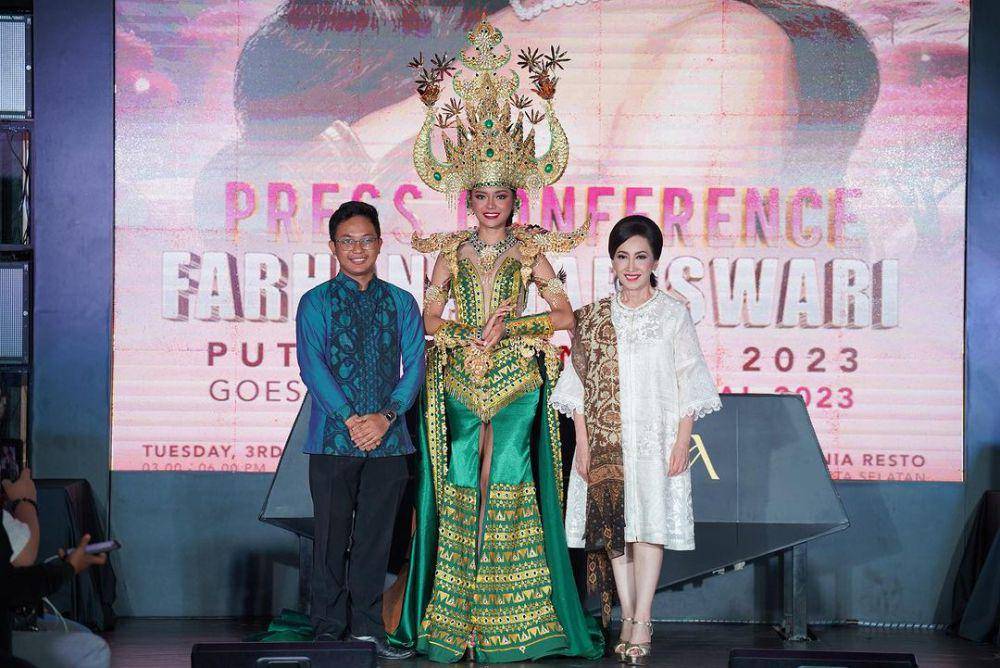 Press Conference Farhana Nariswari Goes to Miss International 2023 di Tapalunia, Jakarta. 3 Oktober 2023. (instagram.com/officialputeriindonesia)