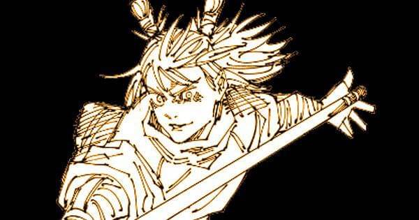 Hajime memakai tongkat ( Dok. Shueisha / Jujutsu Kaisen )