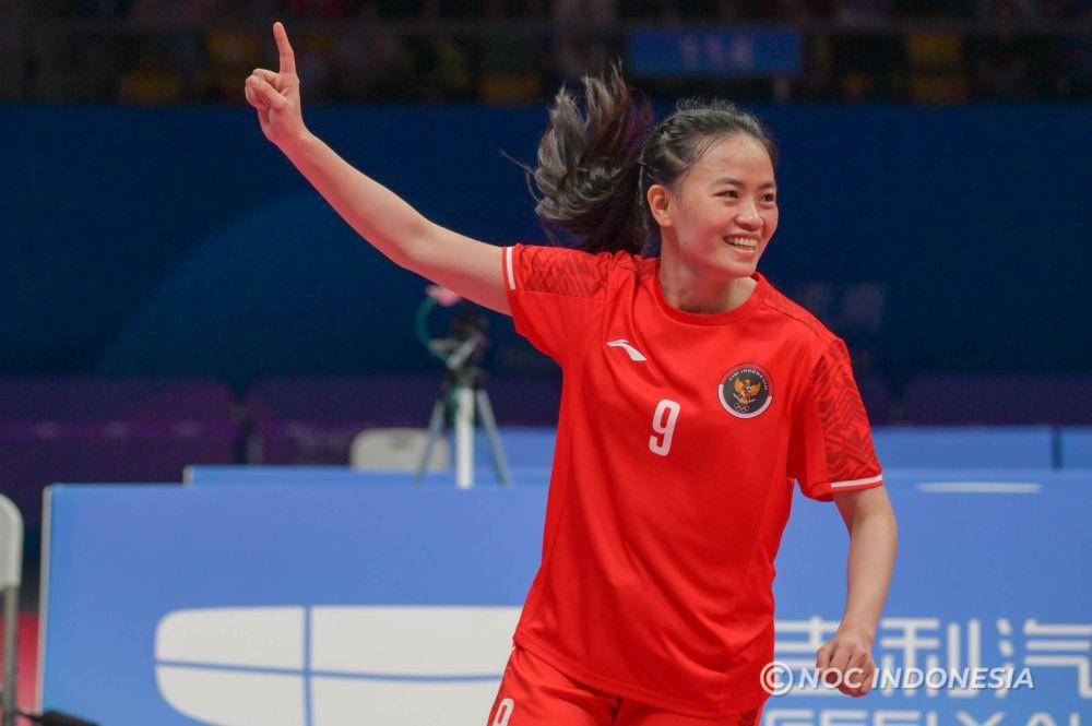 Tim sepak takraw putri Indonesia di Asian Games 2022 Hangzhou (dok. NOC Indonesia/Hendri K Rahman)