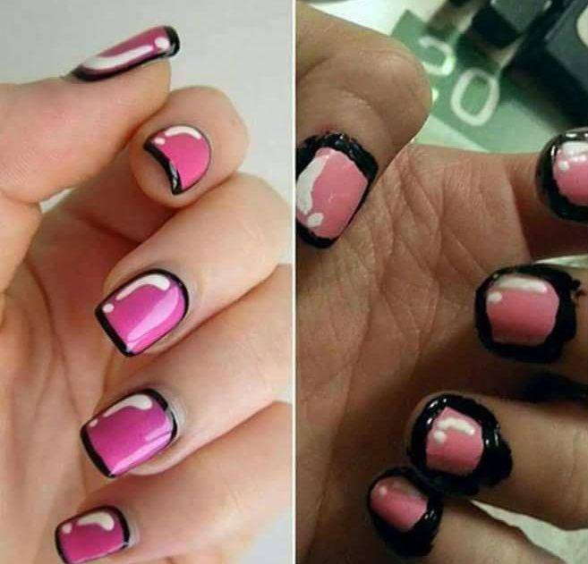 potret nail art gagal (reddit.com/r/ExpectationVsReality)
