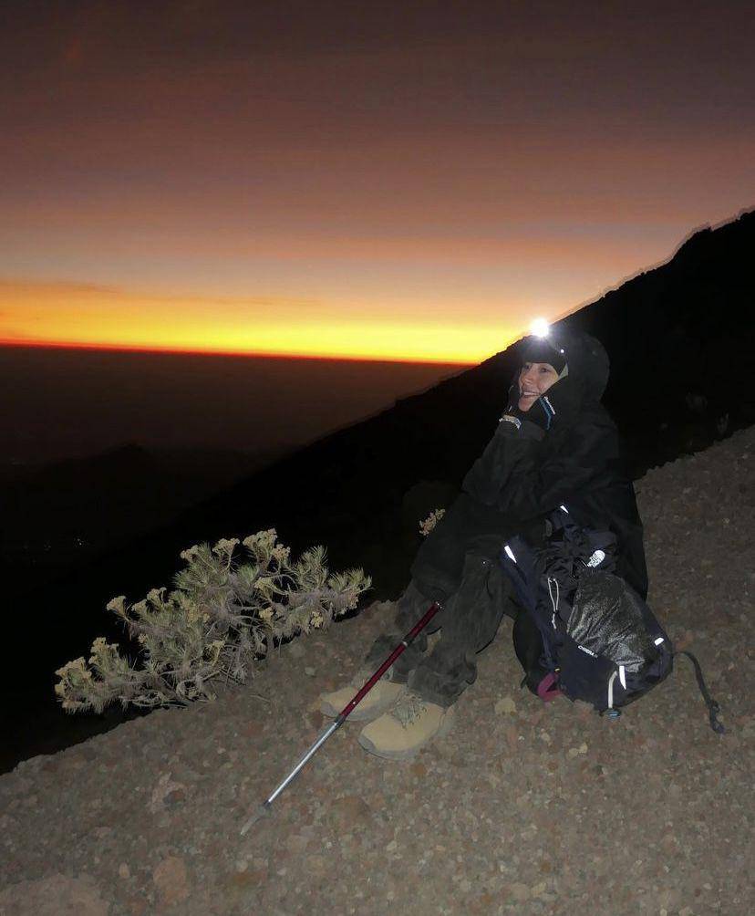 potret Tatjana Saphira pertama kali naik Gunung Rinjani (Instagram.com/tatjanasaphira)
