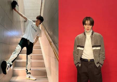 padu padan atasan putih ala Jungwoo NCT (instagram.com/sugaringcandy)
