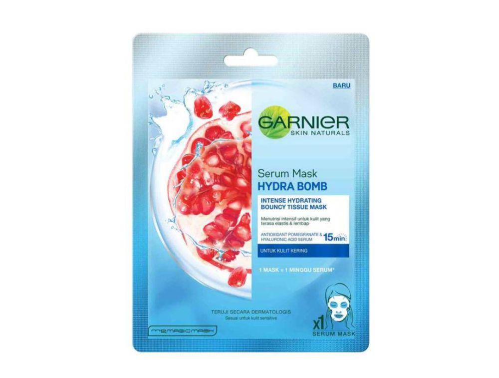 Garnier Serum Mask Hydra Bomb Pomegranate (garnier.co.id)