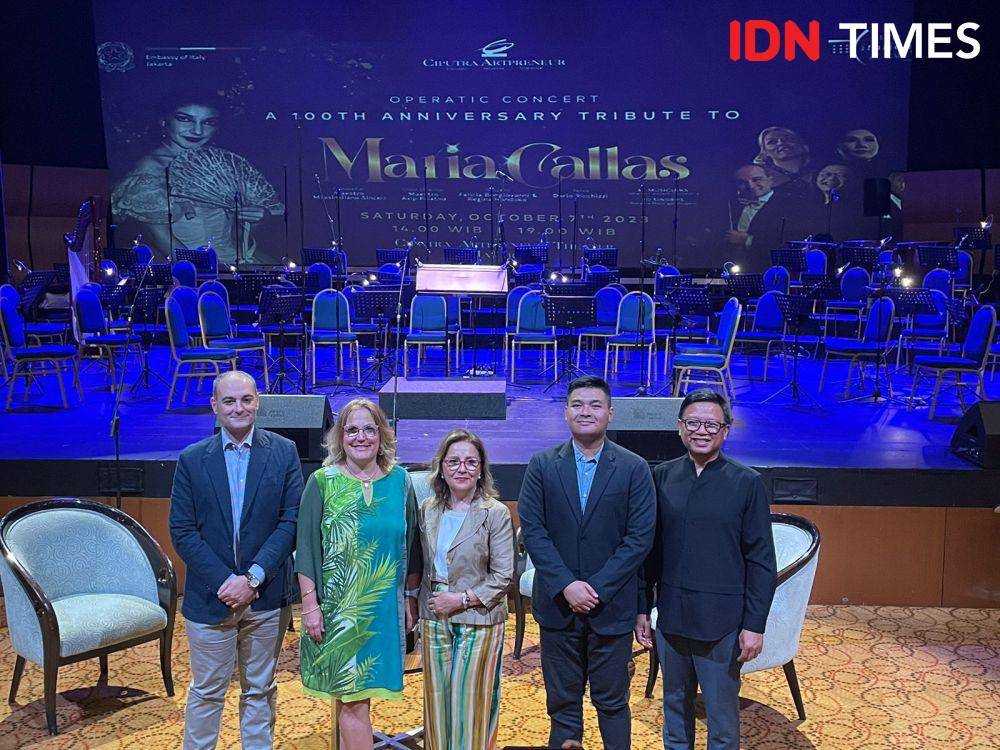 Media gathering konser opera A 100th Anniversary Tribute to Maria Callas (IDN Times/Erfah Nanda)