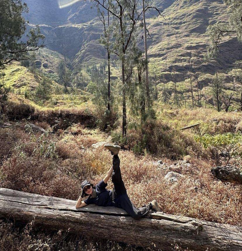potret Tatjana Saphira pertama kali naik Gunung Rinjani (Instagram.com/tatjanasaphira)