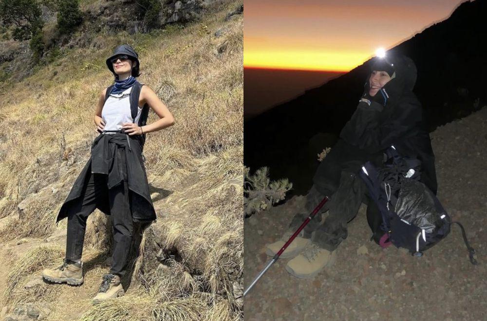 7 Potret Tatjana Saphira Perdana Naik Gunung, Langsung ke Rinjani