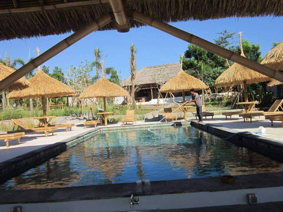 Fasilitas kolam renang di hotel Ekas Break Lombok Timur (Facebook Eka Mayadi)
