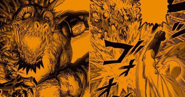 Lord Cruel Dragon tewas oleh tonjokan Saitama ( Dok. tonarioyj.jp/One Punch Man )