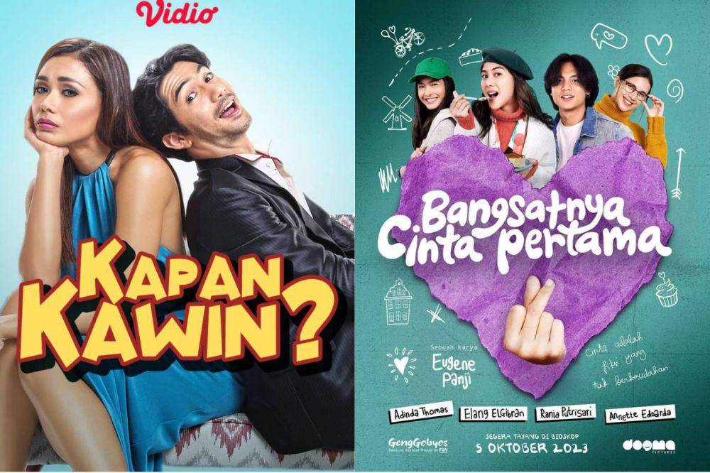 Film tentang cinta pertama (dok. Legacy Pictures / Kapan Kawin? | dok. Dogma Pictures / Bangs*tnya Cinta Pertama)