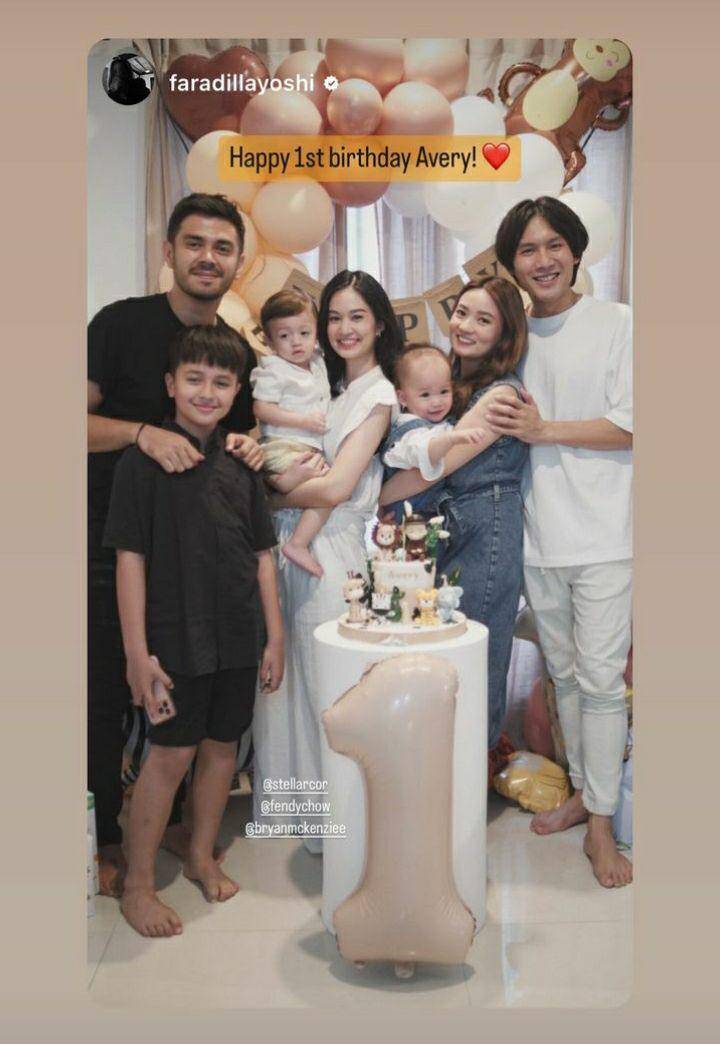 potret perayaan ultah ke-1 Avery, anak Fendy Chow (instagram.com/fendychow)