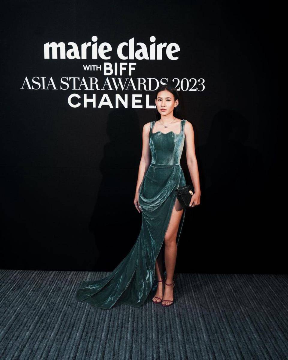 potret Shenina Cinnamon di Asia Star Awards 2023 (instagram.com/shenacinnamon)