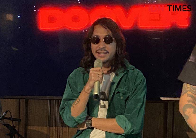 Marcello Tahitoe di acara perilisan single "Do Over" di DWNTWN Plaju, Jakarta, Jumat (6/10/2023) (Dok. Rani Asnurida)