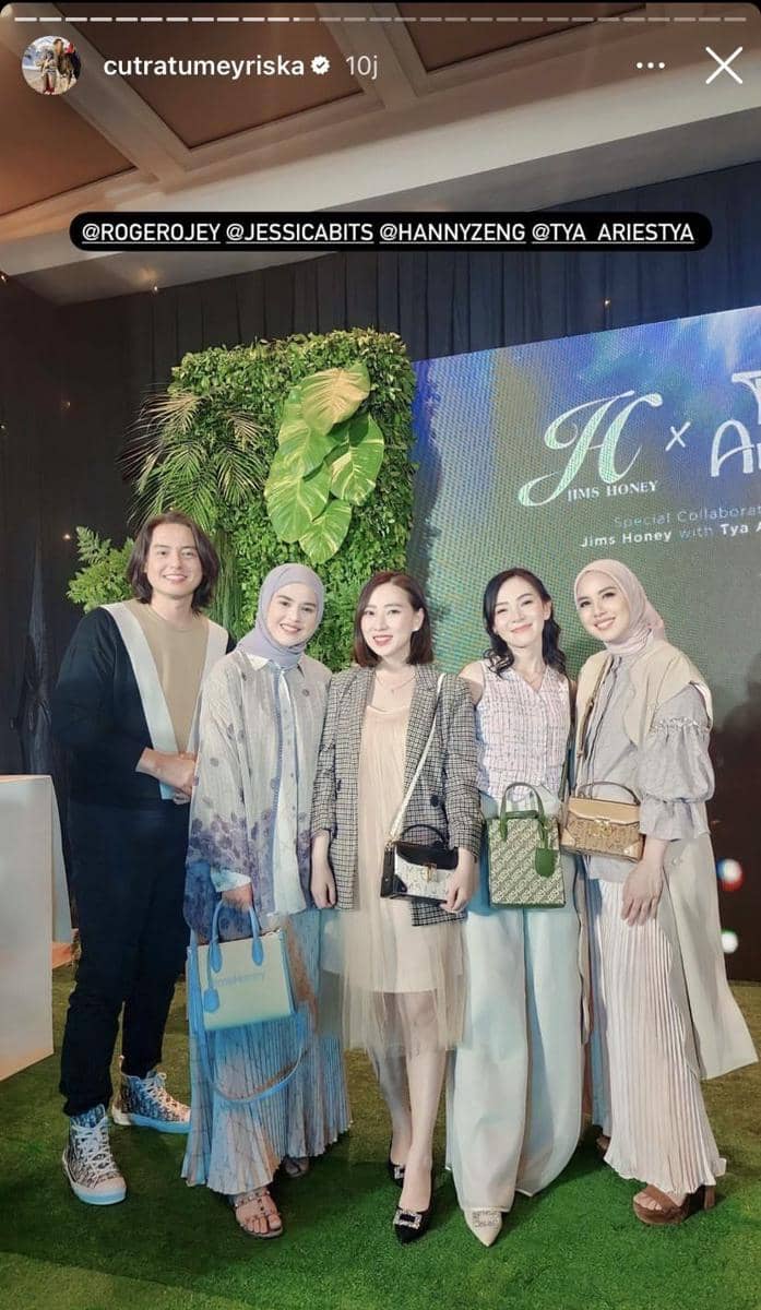 potret artis di acara Tya Ariestya (Instagram.com/cutratumeyriska)