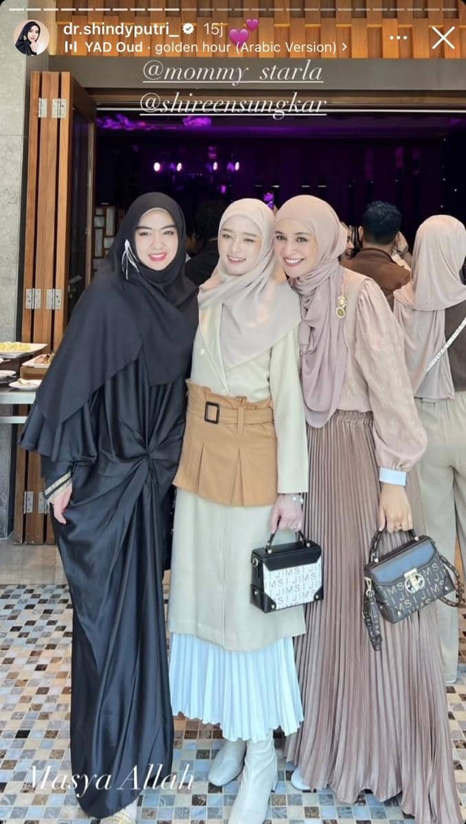 potret artis di acara Tya Ariestya (Instagram.com/dr.shindyputri_)