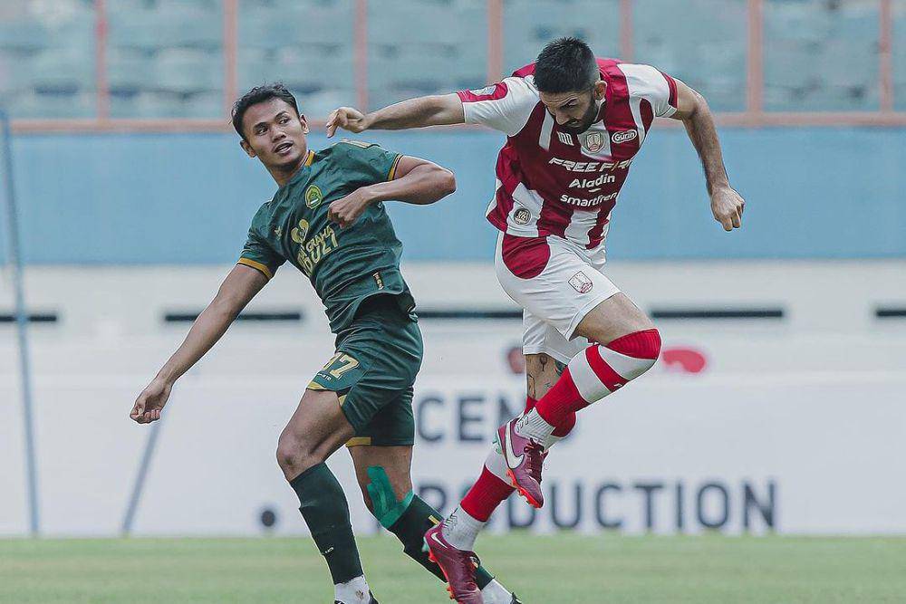 Persikabo 1973 dalam laga menghadapi Persis di Liga 1 Indonesia 2023/2024 putaran pertama. (instagram.com/persisofficial)