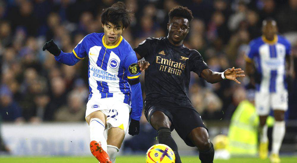 Brighton bersua Arsenal di Premier League 2022/2023. (premierleague.com)