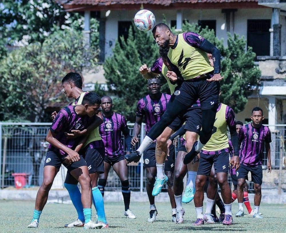 Pemain Arema FC saat sesi latihan. (Dok. Media Officer Arema FC)
